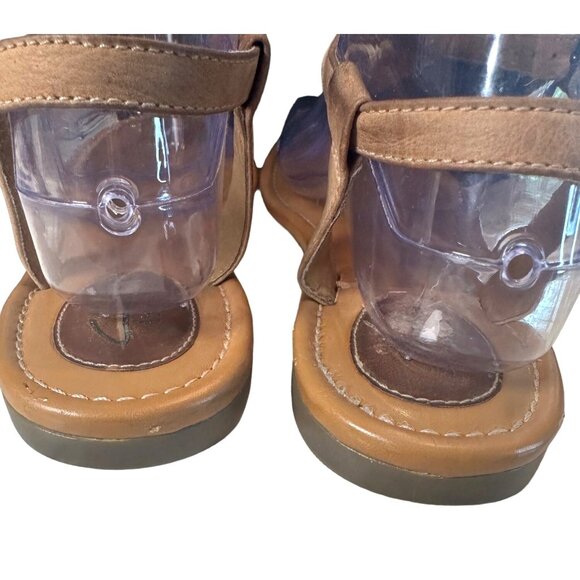 Clarks Indira Pompano Sandals Tan Color with Neutral Stones‎ Women's Size 7.5 - Picture 9 of 11